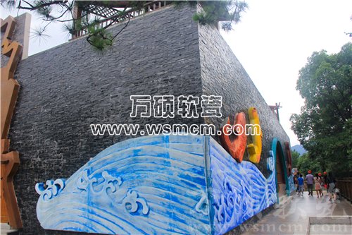 庐山西海明珠馆生态艺术条石工程